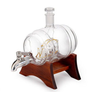Glass barrel decanter